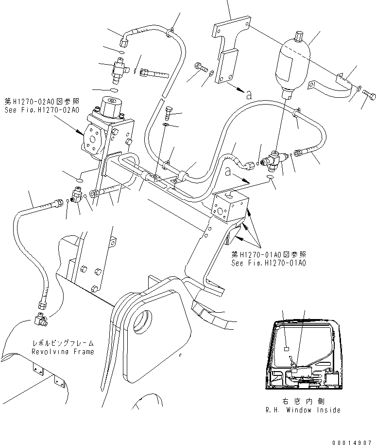 Схема запчастей Komatsu PC210-7-CA - ПЕРЕХОДНИК ДЛЯ МОЛОТА (ДЛЯ NIPPON PNEUMATIC)(№-) РАБОЧЕЕ ОБОРУДОВАНИЕ