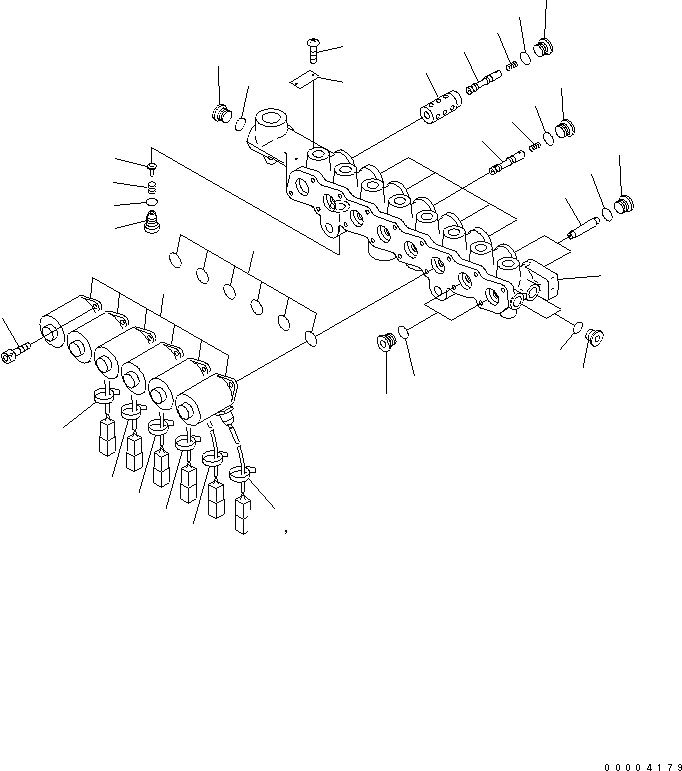Схема запчастей Komatsu PC210-7-CA - СОЛЕНОИДНЫЙ КЛАПАН (ВНУТР. ЧАСТИ)(№-) ОСНОВН. КОМПОНЕНТЫ И РЕМКОМПЛЕКТЫ
