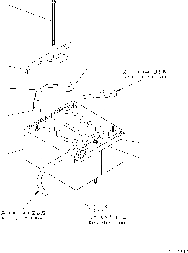 Схема запчастей Komatsu PC210-6 - АККУМУЛЯТОР (NS) (ЖИДКОСТН. ТИПА)(№9-979) ЭЛЕКТРИКА
