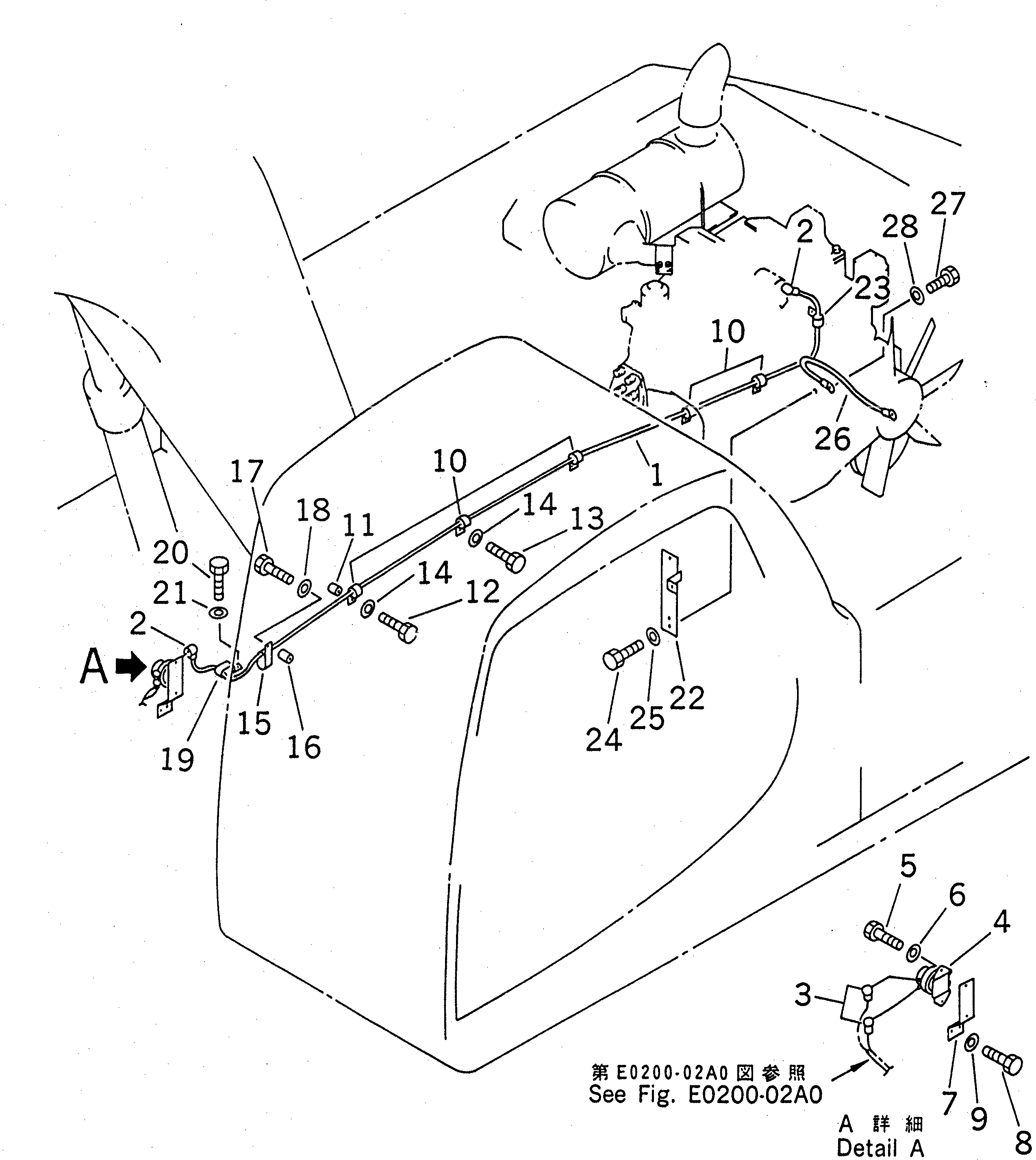 Схема запчастей Komatsu PC210-6 - ЭЛЕКТРОПРОВОДКА (ПРОВОДКА СТАРТЕРА)(№-9) ЭЛЕКТРИКА