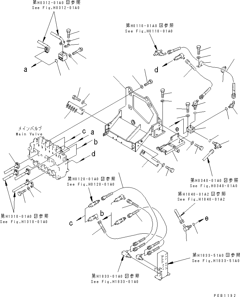 Схема запчастей Komatsu PC210-6 - ОСНОВН. КЛАПАН (КОРПУС КЛАПАНА) (СПЕЦ-Я ДЛЯ РАЗРУШ. ЗДАНИЙ)(№-9) ГИДРАВЛИКА