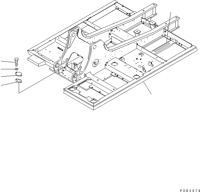 Схема запчастей Komatsu PC210-6 - ОСНОВНАЯ РАМА(№9-9) ОСНОВНАЯ РАМА И ЕЕ ЧАСТИ