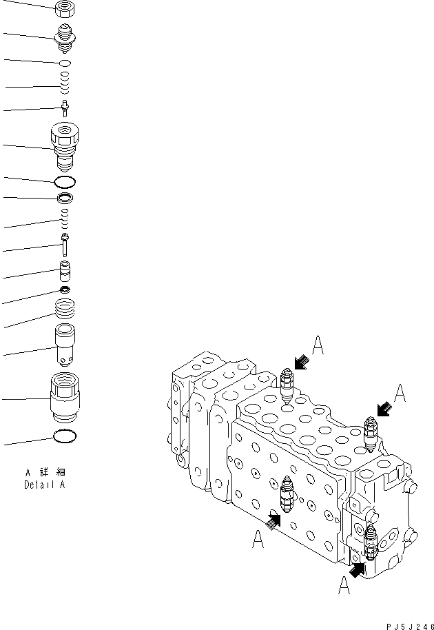 Схема запчастей Komatsu PC210-6 - ОСНОВН. КЛАПАН (-АКТУАТОР) (9/)(№99-) ОСНОВН. КОМПОНЕНТЫ И РЕМКОМПЛЕКТЫ
