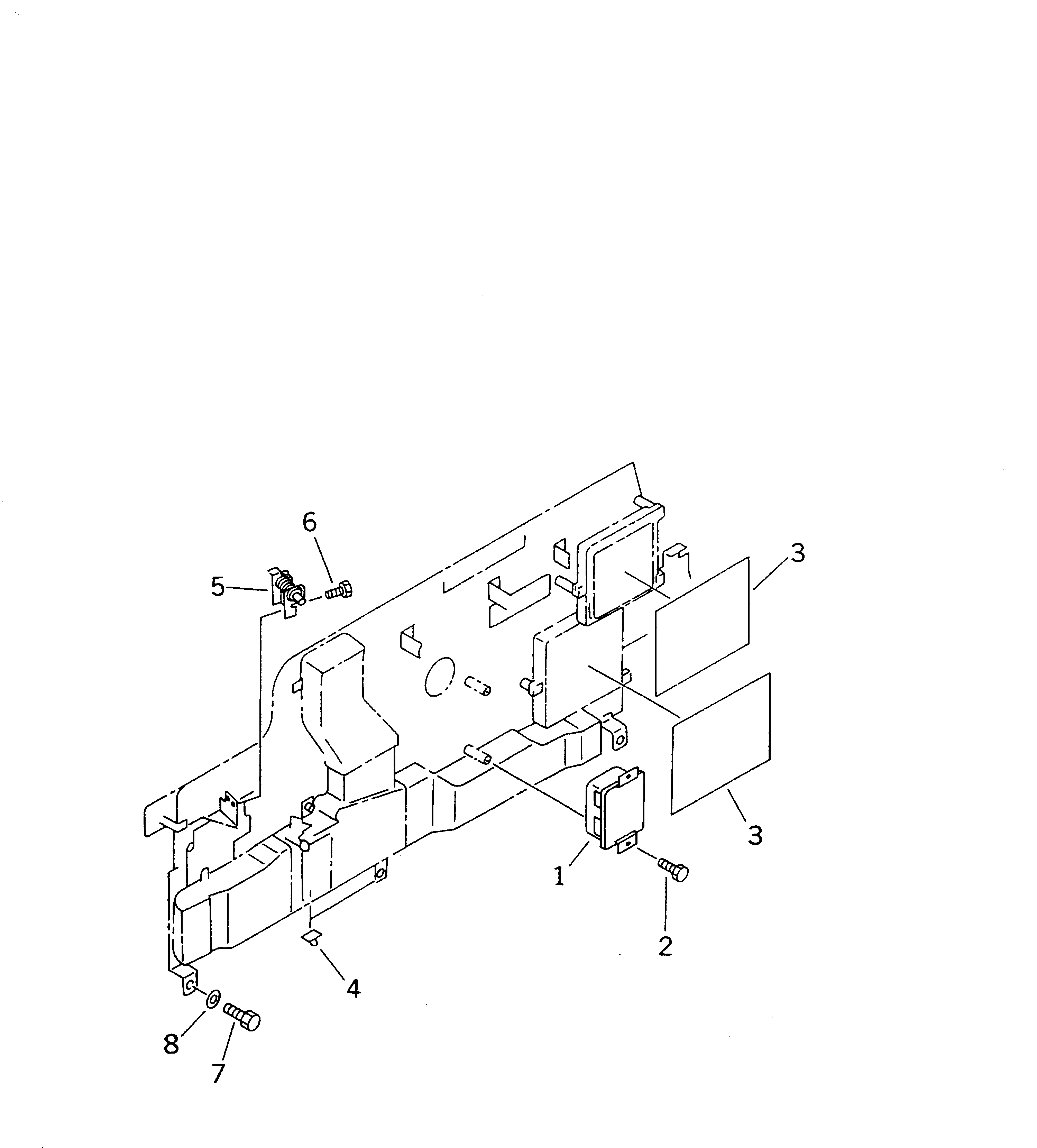 Схема запчастей Komatsu PC210-6K - КАБИНА (ДВОРНИКИ УПРАВЛ-Е БЛОКИР. И РЫЧАГ СОЕДИНИТЕЛЬН. ЗВЕНО)(№K-K999) КАБИНА ОПЕРАТОРА И СИСТЕМА УПРАВЛЕНИЯ