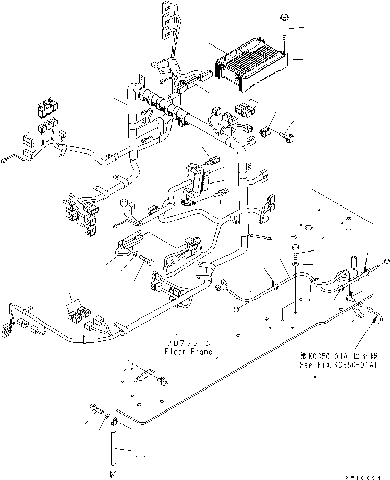 Схема запчастей Komatsu PC210-7-CG - ОСНОВН. КОНСТРУКЦИЯ (ЭЛЕКТР.) (СПЕЦ-Я ДЛЯ РАЗРУШ. ЗДАНИЙ)(№-) КАБИНА ОПЕРАТОРА И СИСТЕМА УПРАВЛЕНИЯ