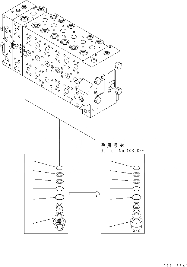 Схема запчастей Komatsu PC210-7-CG - ОСНОВН. КЛАПАН (-АКТУАТОР) (8/9) ОСНОВН. КОМПОНЕНТЫ И РЕМКОМПЛЕКТЫ