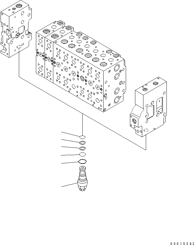 Схема запчастей Komatsu PC210-7-CG - ОСНОВН. КЛАПАН (-АКТУАТОР) (8/) ОСНОВН. КОМПОНЕНТЫ И РЕМКОМПЛЕКТЫ