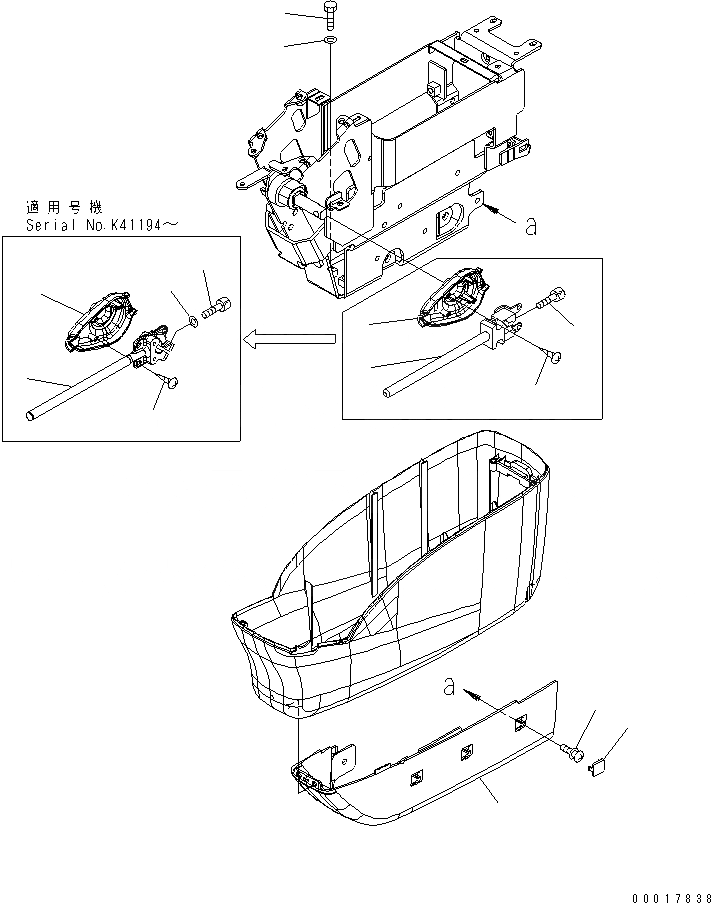 Схема запчастей Komatsu PC210-7K - ОСНОВН. КОНСТРУКЦИЯ (КОНСОЛЬ) (НИЖН. И РЫЧАГ БЛОКИРОВКИ) (ЛЕВ.)(№K-K7) КАБИНА ОПЕРАТОРА И СИСТЕМА УПРАВЛЕНИЯ