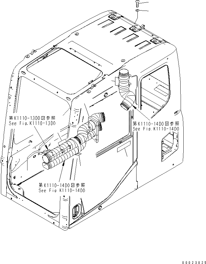 Схема запчастей Komatsu PC210-7K - ОСНОВН. КОНСТРУКЦИЯ (КАБИНА) (КРЕПЛЕНИЕ И ПЛАСТИНЫ)(№K77-) КАБИНА ОПЕРАТОРА И СИСТЕМА УПРАВЛЕНИЯ