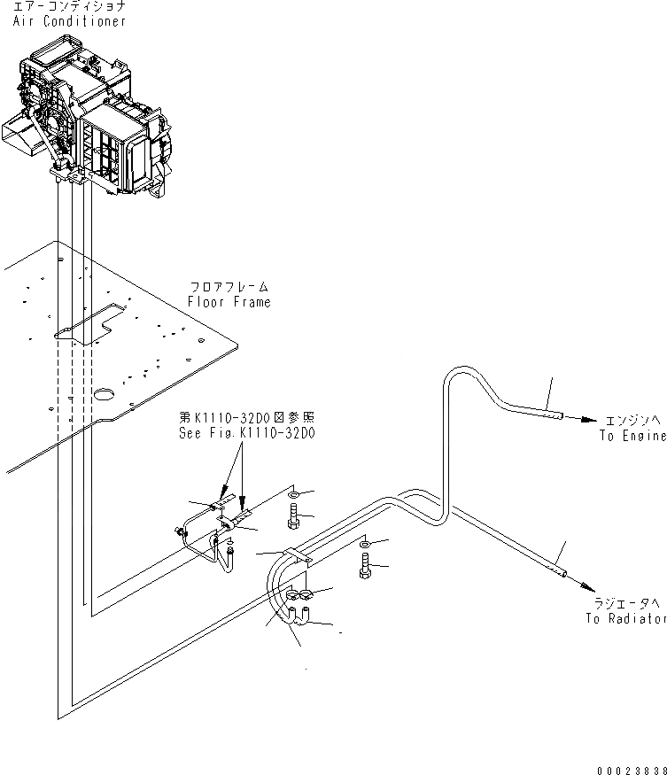 Схема запчастей Komatsu PC210-7K - КАБИНА БЛОК (/7)(№K77-) КАБИНА ОПЕРАТОРА И СИСТЕМА УПРАВЛЕНИЯ