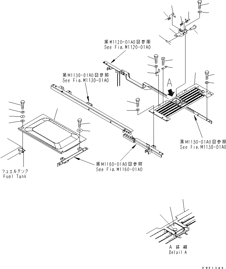 Схема запчастей Komatsu PC210-7K - КРЫШКА(КАБИНА ВЕРХН.) ( PB) ЧАСТИ КОРПУСА