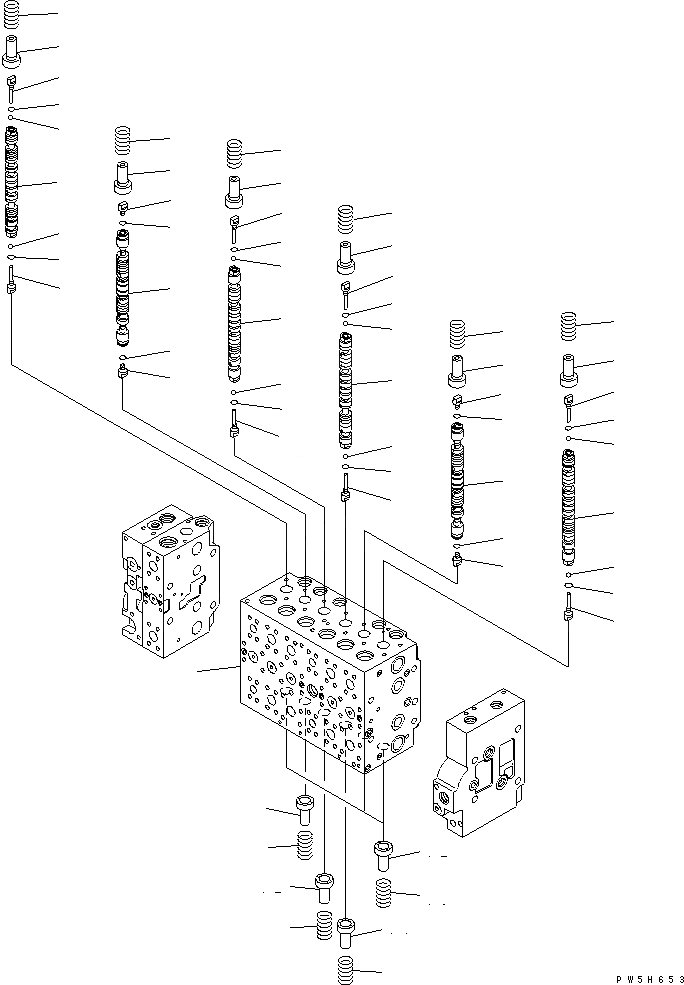 Схема запчастей Komatsu PC210-7K - ОСНОВН. КЛАПАН (-АКТУАТОР) (/9)(№K-K) ОСНОВН. КОМПОНЕНТЫ И РЕМКОМПЛЕКТЫ