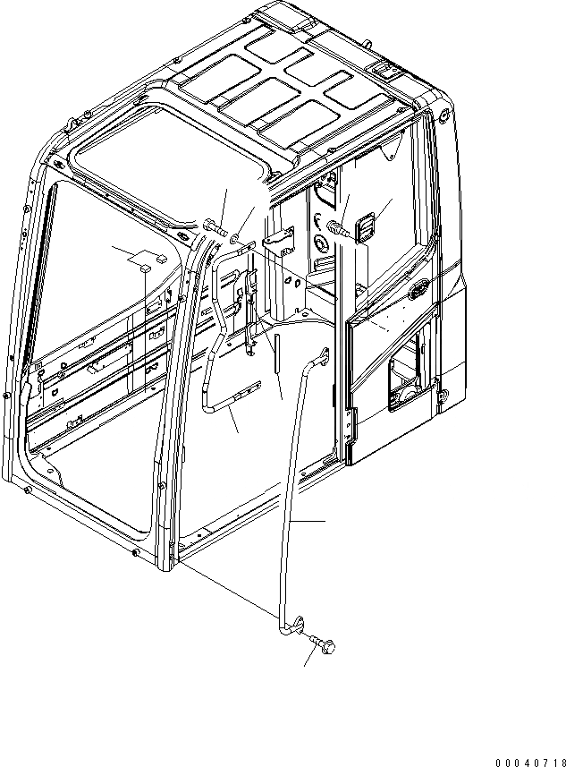 Схема запчастей Komatsu PC210-8K - ОСНОВН. КОНСТРУКЦИЯ (OPERATORґS КАБИНА) (АКСЕССУАРЫ) (/) K OPERATORґS ОБСТАНОВКА И СИСТЕМА УПРАВЛЕНИЯ