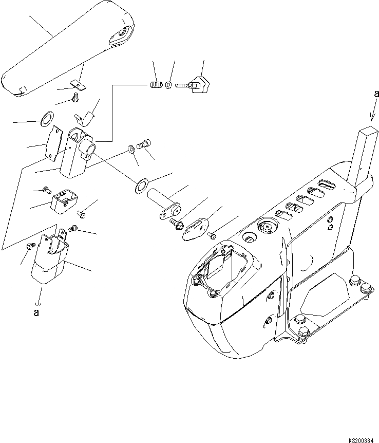 Схема запчастей Komatsu PC210-8K - ОСНОВН. КОНСТРУКЦИЯ (ПОДЛОКОТНИК, ПРАВ.) (№K-) K OPERATORґS ОБСТАНОВКА И СИСТЕМА УПРАВЛЕНИЯ