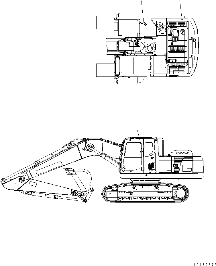 Схема запчастей Komatsu PC210-8K - МАРКИРОВКА (ДЛЯ DPF) (№K9-) U МАРКИРОВКА