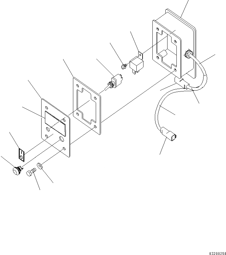 Схема запчастей Komatsu PC210-8K - КОРПУС ПЕРЕКЛЮЧАТЕЛЯ (ВНУТР. ЧАСТИ) (№K9-) Y ОСНОВН. КОМПОНЕНТЫ И РЕМКОМПЛЕКТЫ