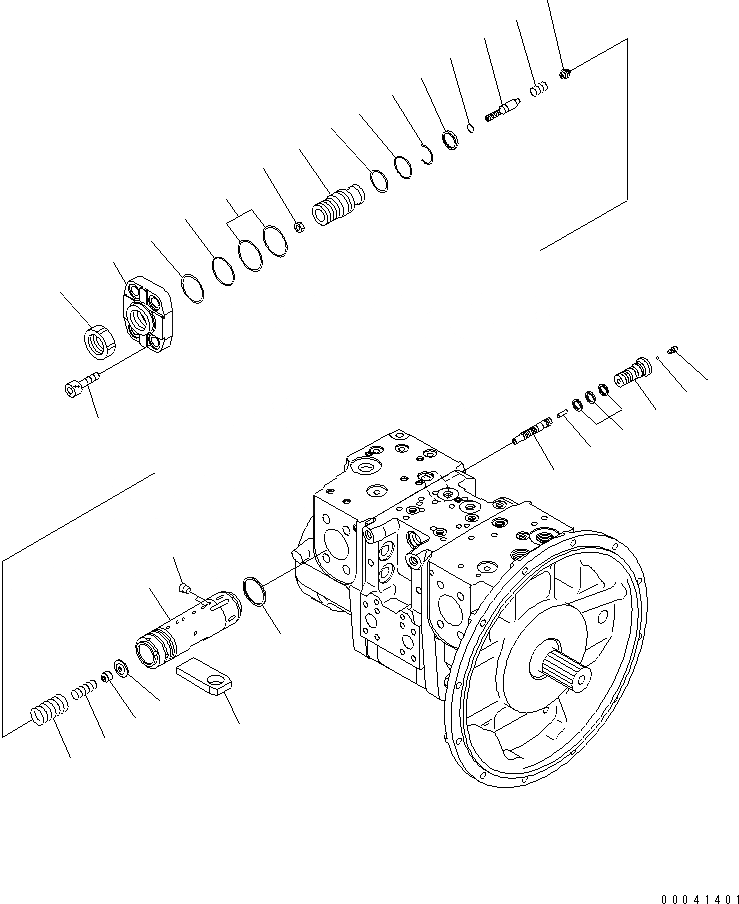 Схема запчастей Komatsu PC210-8K - ОСНОВН. НАСОС (8/) Y ОСНОВН. КОМПОНЕНТЫ И РЕМКОМПЛЕКТЫ