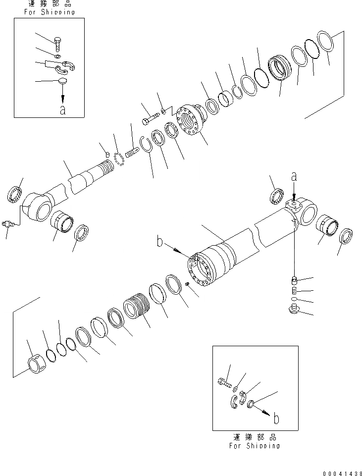 Схема запчастей Komatsu PC210-8K - ЦИЛИНДР РУКОЯТИ(ДЛЯ КЛАПАНА ПЕРЕГРУЗКИ) Y ОСНОВН. КОМПОНЕНТЫ И РЕМКОМПЛЕКТЫ