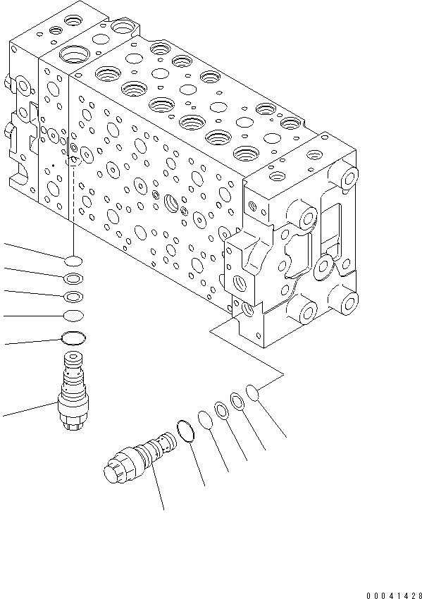 Схема запчастей Komatsu PC210-8K - ОСНОВН. КЛАПАН (-АКТУАТОР) (8/9) Y ОСНОВН. КОМПОНЕНТЫ И РЕМКОМПЛЕКТЫ