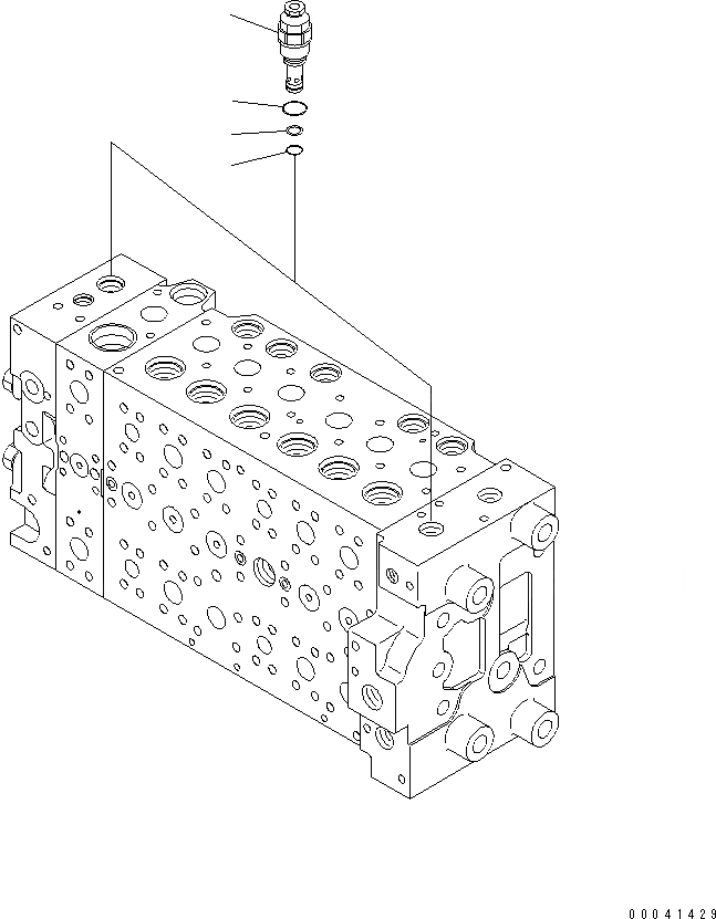 Схема запчастей Komatsu PC210-8K - ОСНОВН. КЛАПАН (-АКТУАТОР) (9/9) Y ОСНОВН. КОМПОНЕНТЫ И РЕМКОМПЛЕКТЫ