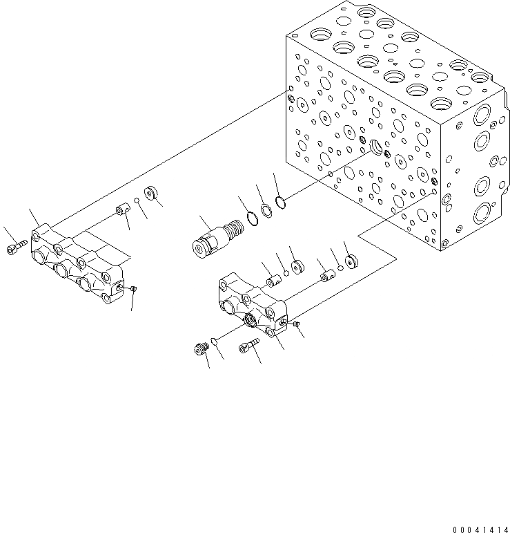 Схема запчастей Komatsu PC210-8K - ОСНОВН. КЛАПАН (-АКТУАТОР) (/) (ДЛЯ 2-СЕКЦИОНН. СТРЕЛЫ) Y ОСНОВН. КОМПОНЕНТЫ И РЕМКОМПЛЕКТЫ