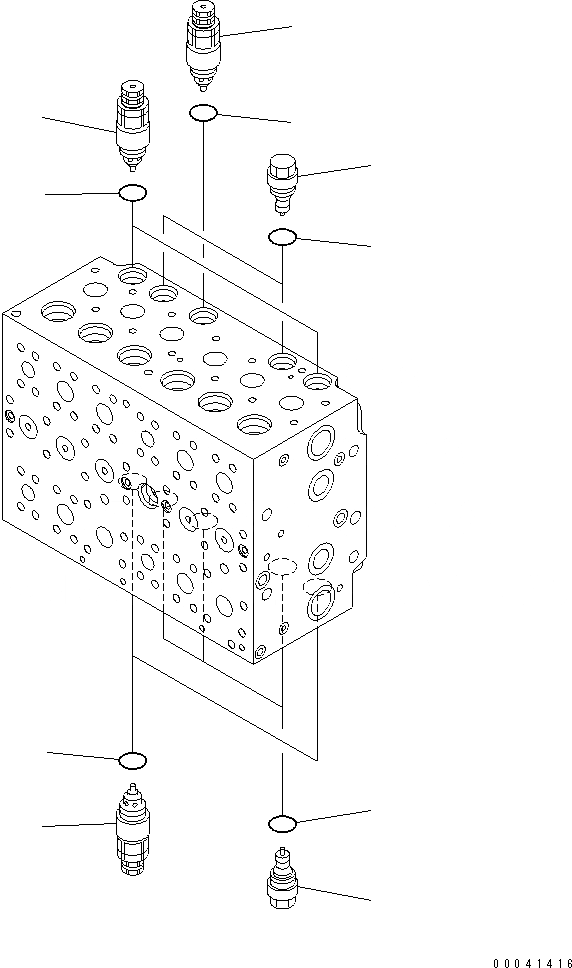 Схема запчастей Komatsu PC210-8K - ОСНОВН. КЛАПАН (-АКТУАТОР) (/) (ДЛЯ 2-СЕКЦИОНН. СТРЕЛЫ) Y ОСНОВН. КОМПОНЕНТЫ И РЕМКОМПЛЕКТЫ