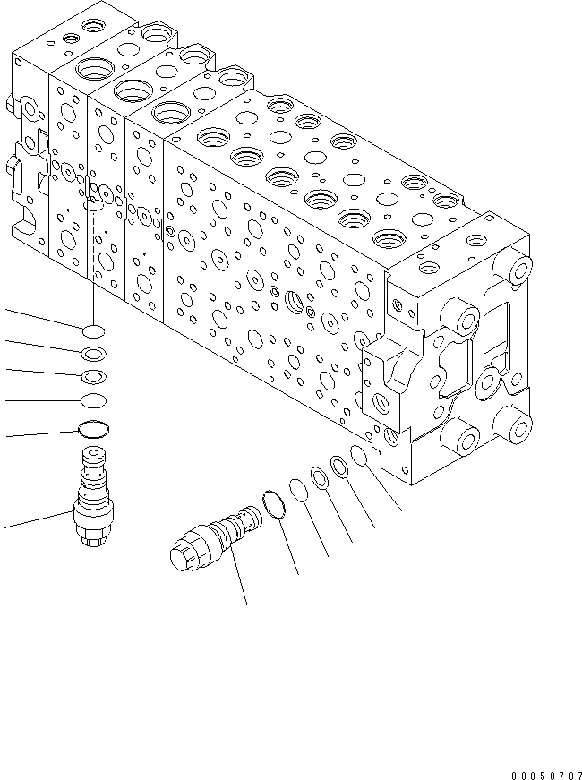 Схема запчастей Komatsu PC210-8K - ОСНОВН. КЛАПАН (-АКТУАТОР) (/) (ДЛЯ 2-СЕКЦИОНН. СТРЕЛЫ) Y ОСНОВН. КОМПОНЕНТЫ И РЕМКОМПЛЕКТЫ