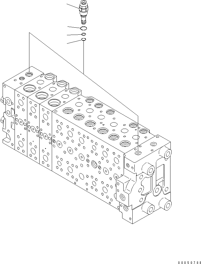 Схема запчастей Komatsu PC210-8K - ОСНОВН. КЛАПАН (-АКТУАТОР) (9/) (ДЛЯ 2-СЕКЦИОНН. СТРЕЛЫ) Y ОСНОВН. КОМПОНЕНТЫ И РЕМКОМПЛЕКТЫ