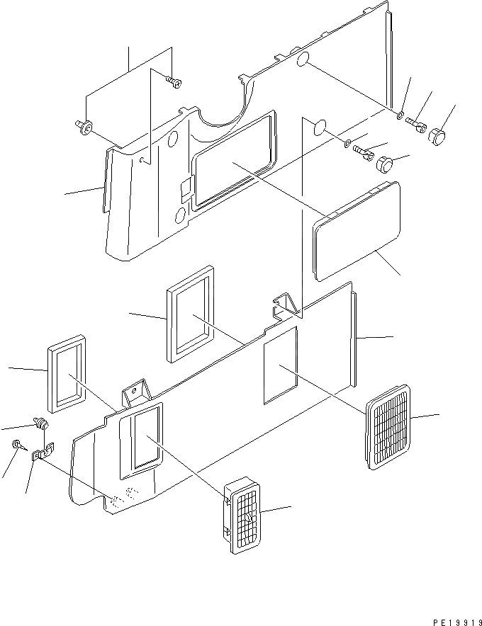 Схема запчастей Komatsu PC210LC-6G - ОТДЕЛКА COVER(№-9) КАБИНА ОПЕРАТОРА И СИСТЕМА УПРАВЛЕНИЯ