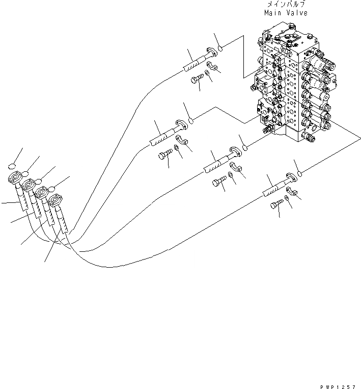 Схема запчастей Komatsu PC210LC-7K - РУКОЯТЬ И ЛИНИЯ КОВША ГИДРАВЛИКА