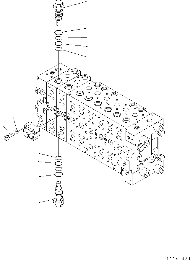 Схема запчастей Komatsu PC210LC-8K - ОСНОВН. КЛАПАН (-АКТУАТОР) (/) Y ОСНОВН. КОМПОНЕНТЫ И РЕМКОМПЛЕКТЫ