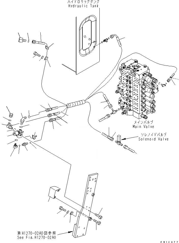 Схема запчастей Komatsu PC210MH-8 - НАВЕСНОЕ ОБОРУД-Е (СОЛЕНОИДНЫЙ КЛАПАН) TABLE OF CONTENTS PCMH-8