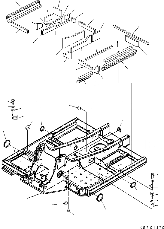 Схема запчастей Komatsu PC210MH-8 - ОСНОВНАЯ РАМА(ЩИТКИ И УПЛОТНЕНИЯ) (LIFT КАБИНА) TABLE OF CONTENTS PCMH-8