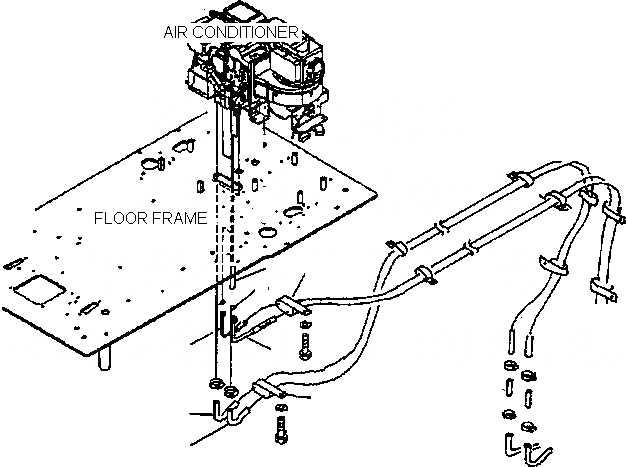 Схема запчастей Komatsu PC210MH-8 - КОНДИЦ. ВОЗДУХА И ШЛАНГИ ОБОГРЕВАТЕЛЯ TABLE OF CONTENTS PCMH-8