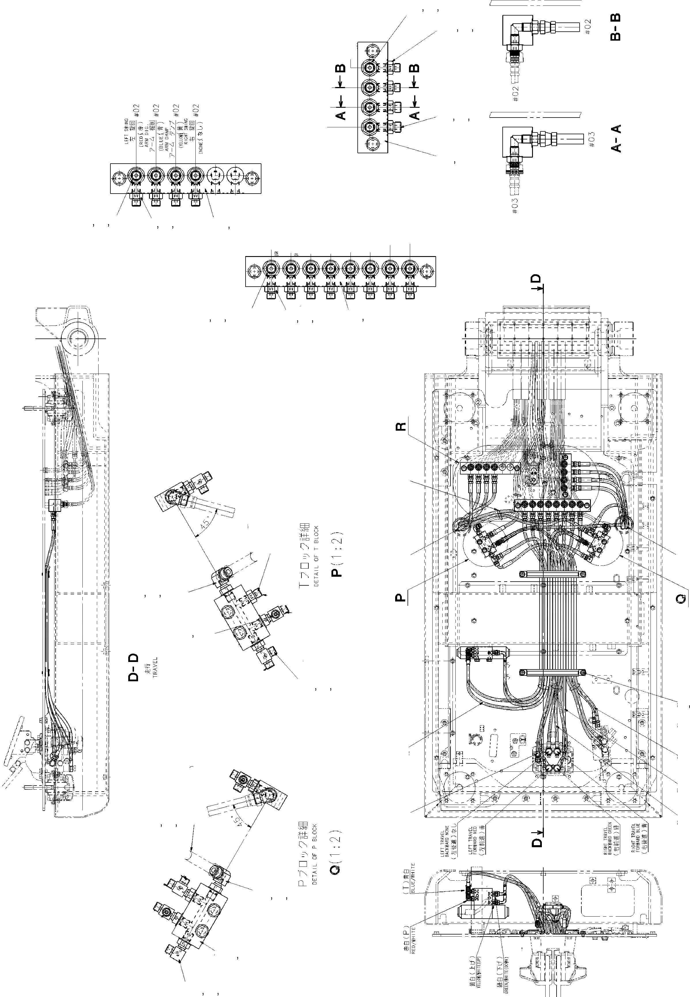 Схема запчастей Komatsu PC210MH-8 - ОСНОВН. КОНСТРУКЦИЯ (PPC) (/) (M РУКОЯТЬ) TABLE OF CONTENTS PCMH-8