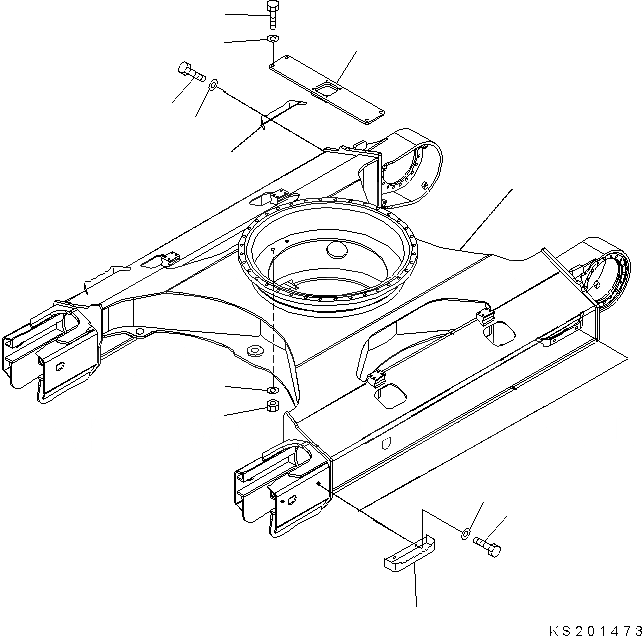 Схема запчастей Komatsu PC210MH-8 - ГУСЕНИЧНАЯ РАМА (LIFT КАБИНА) TABLE OF CONTENTS PCMH-8