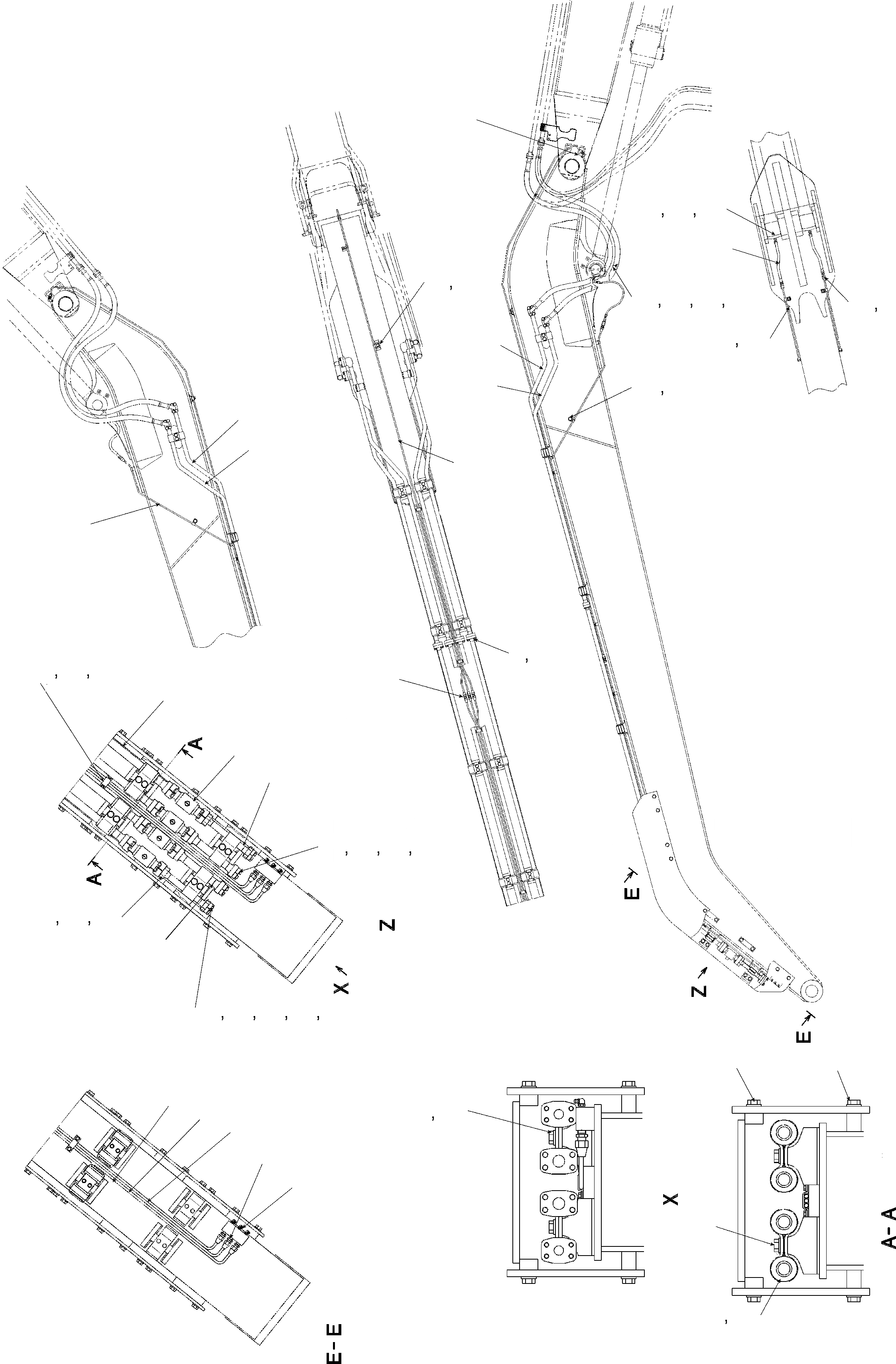 Схема запчастей Komatsu PC210MH-8 - РУКОЯТЬ ТРУБЫ(M GOOSENECK РУКОЯТЬ) TABLE OF CONTENTS PCMH-8