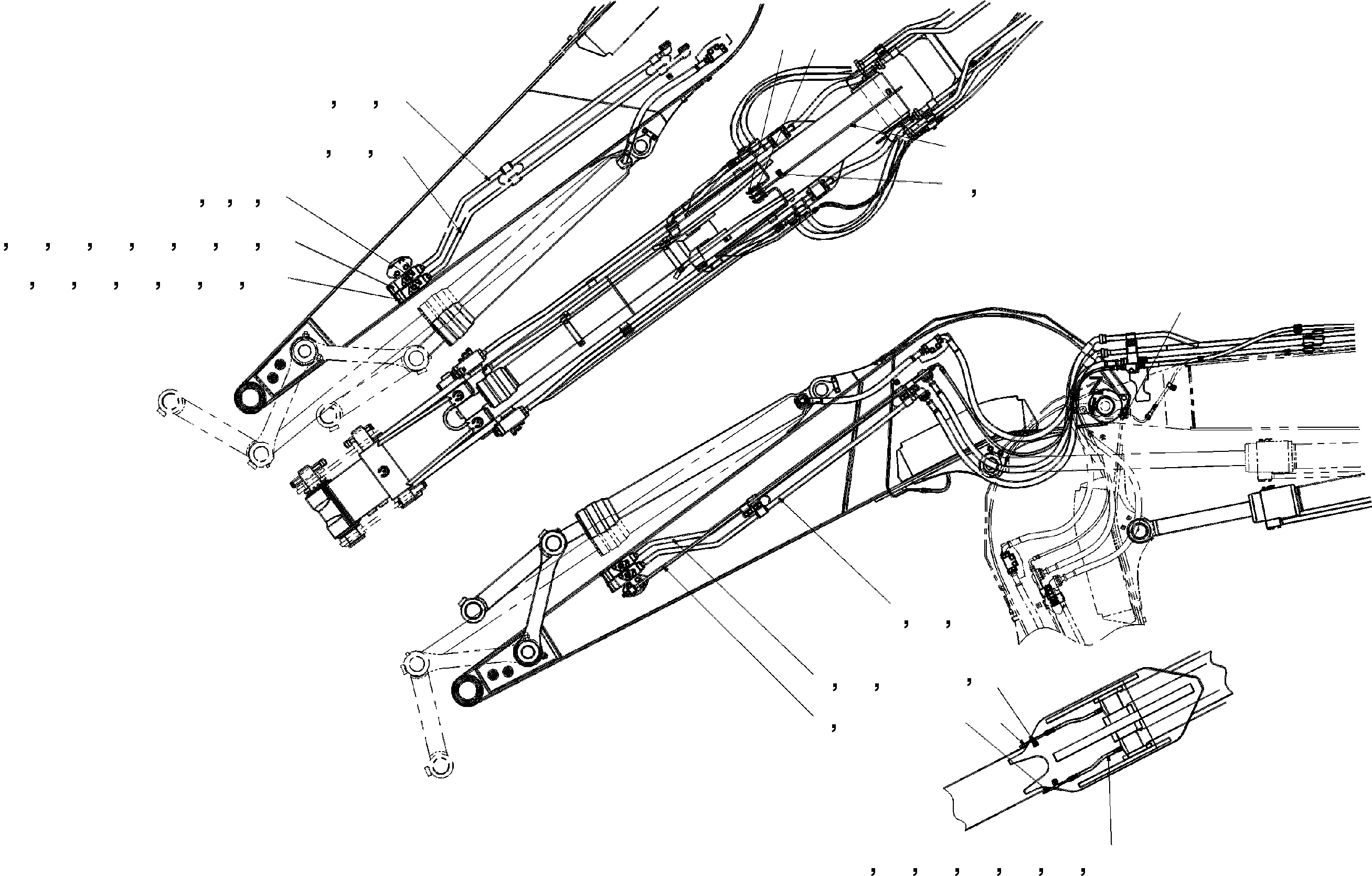 Схема запчастей Komatsu PC210MH-8 - ТРУБЫ - M ПРЯМ. РУКОЯТЬ TABLE OF CONTENTS PCMH-8