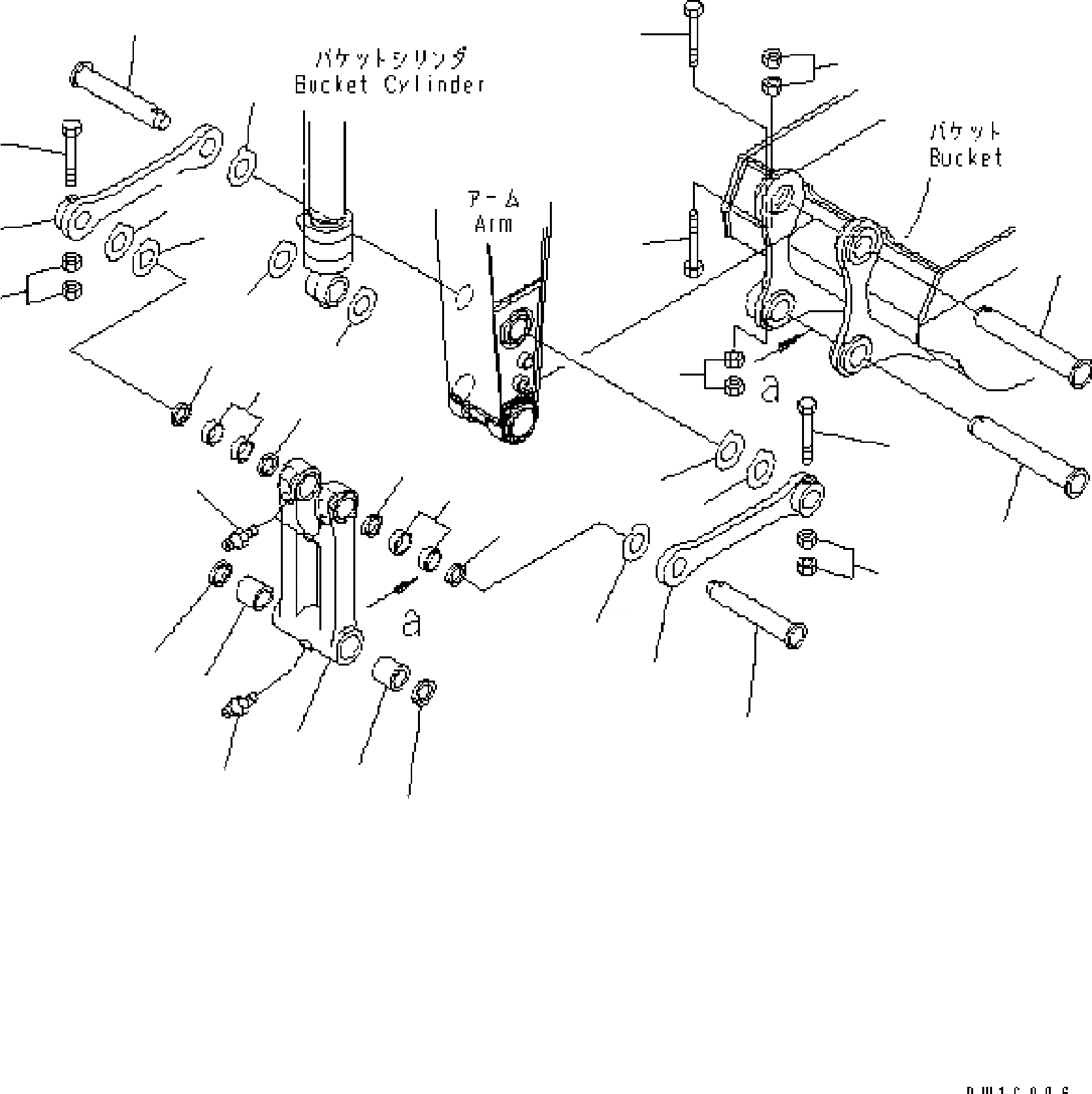 Схема запчастей Komatsu PC210MH-8 - СОЕДИНЕНИЕ КОВШАAGE ( M ПРЯМ. РУКОЯТЬ) TABLE OF CONTENTS PCMH-8