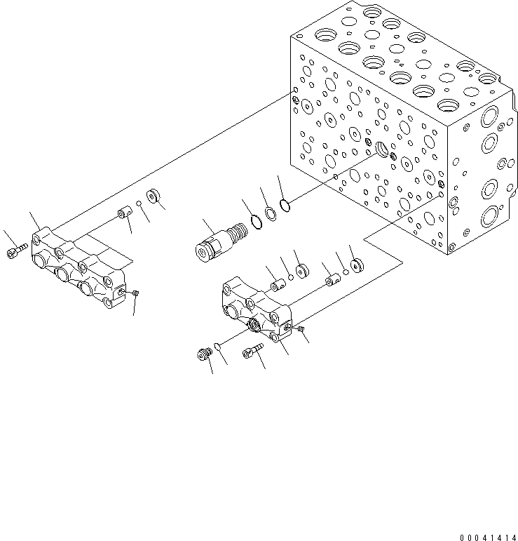 Схема запчастей Komatsu PC210NLC-8K - ОСНОВН. КЛАПАН (-АКТУАТОР) (/) Y ОСНОВН. КОМПОНЕНТЫ И РЕМКОМПЛЕКТЫ