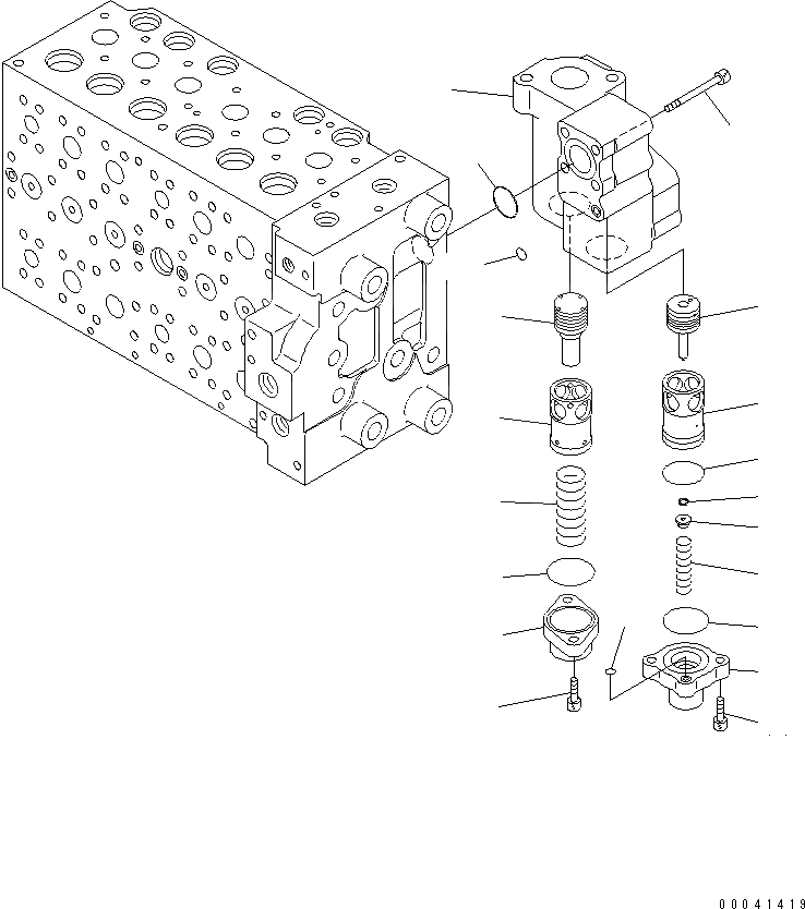 Схема запчастей Komatsu PC210NLC-8K - ОСНОВН. КЛАПАН (-АКТУАТОР) (/9) Y ОСНОВН. КОМПОНЕНТЫ И РЕМКОМПЛЕКТЫ