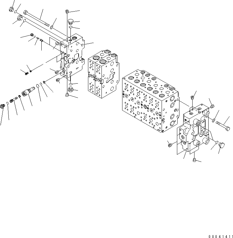 Схема запчастей Komatsu PC210NLC-8K - ОСНОВН. КЛАПАН (-АКТУАТОР) (7/) Y ОСНОВН. КОМПОНЕНТЫ И РЕМКОМПЛЕКТЫ