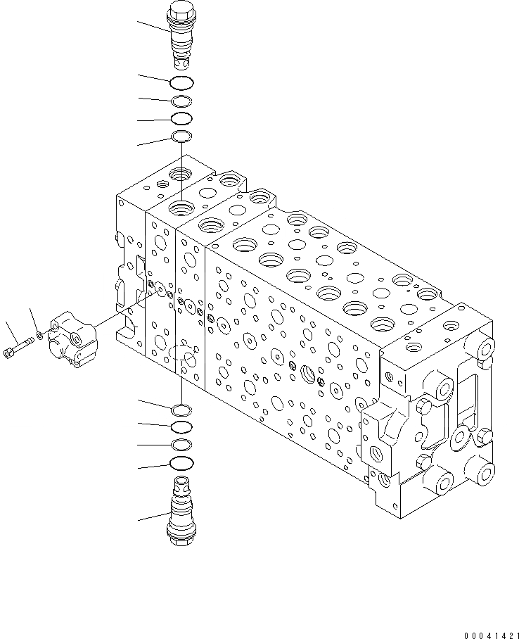 Схема запчастей Komatsu PC210NLC-8K - ОСНОВН. КЛАПАН (-АКТУАТОР) (7/) Y ОСНОВН. КОМПОНЕНТЫ И РЕМКОМПЛЕКТЫ