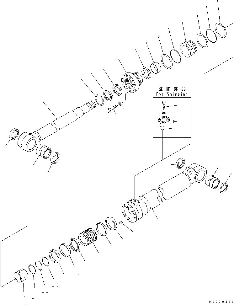 Схема запчастей Komatsu PC210NLC-7K - СТРЕЛА ГИДРОЦИЛИНДР ПОДЪЕМА (ДЛЯ 2-СЕКЦИОНН. СТРЕЛЫ) ОСНОВН. КОМПОНЕНТЫ И РЕМКОМПЛЕКТЫ