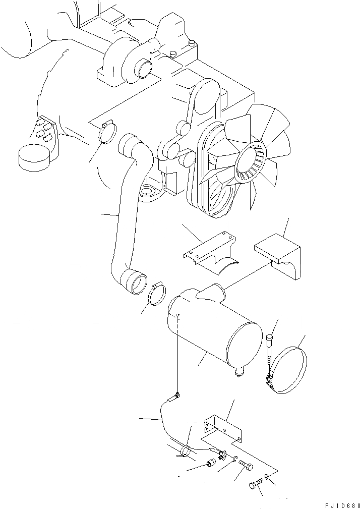 Схема запчастей Komatsu PC220-6Z - СОЕДИНЕНИЯ ВОЗДУХООЧИСТИТЕЛЯ(ДЛЯ ДВОЙН. ЭЛЕМЕНТА)(№8-) КОМПОНЕНТЫ ДВИГАТЕЛЯ