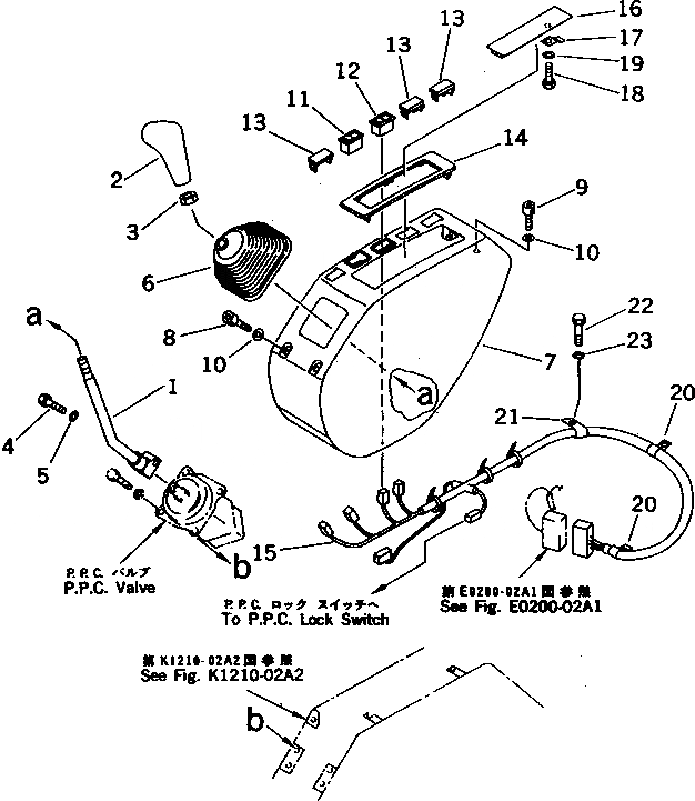 Схема запчастей Komatsu PC220-6Z - ЛЕВ. СТОЙКА (РЫЧАГ¤ КРЫШКАAND Э/ПРОВОДКА) (БЕЗ РАДИО)(№-8) КАБИНА ОПЕРАТОРА И СИСТЕМА УПРАВЛЕНИЯ