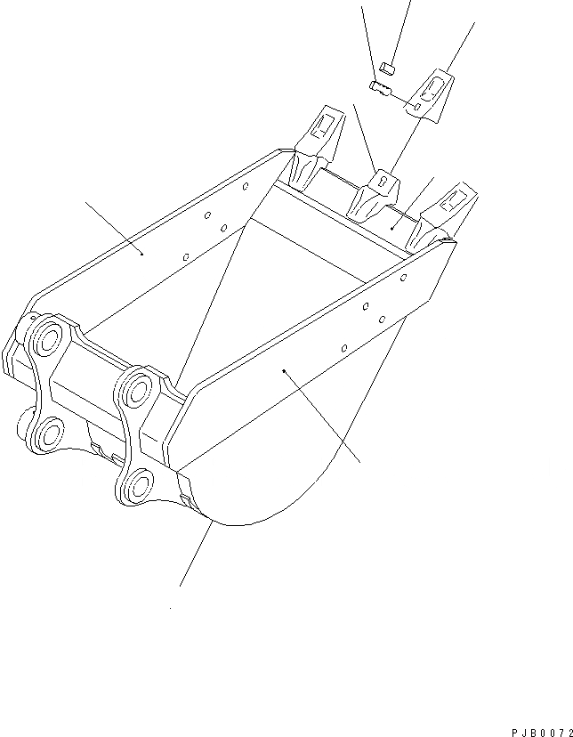 Схема запчастей Komatsu PC220-6Z - КОВШ¤ .7M (CECE .M)¤ 9MM (ВЕРТИКАЛЬН. ПАЛЕЦ) РАБОЧЕЕ ОБОРУДОВАНИЕ