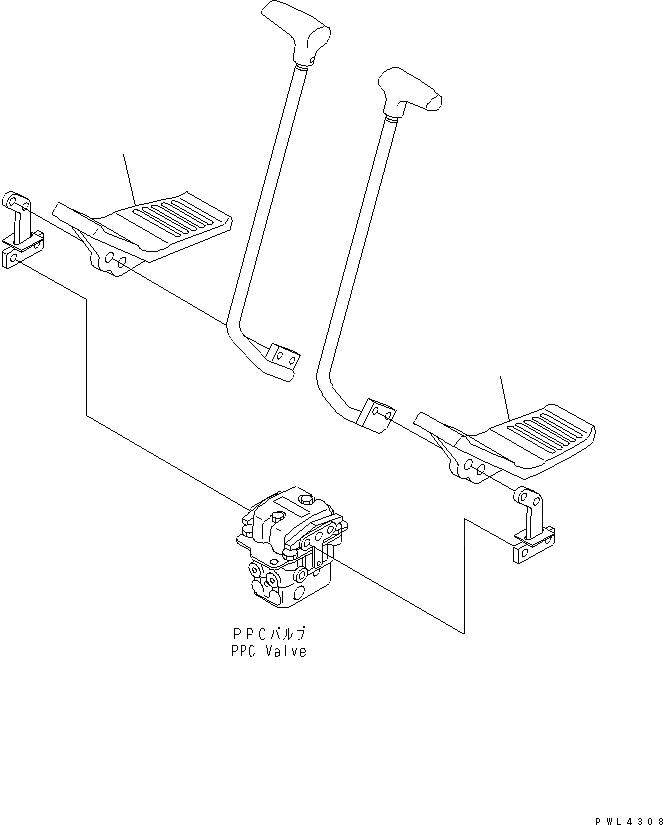 Схема запчастей Komatsu PC220-6Z - ПЕДАЛЬ(№8-) РАЗНОЕ