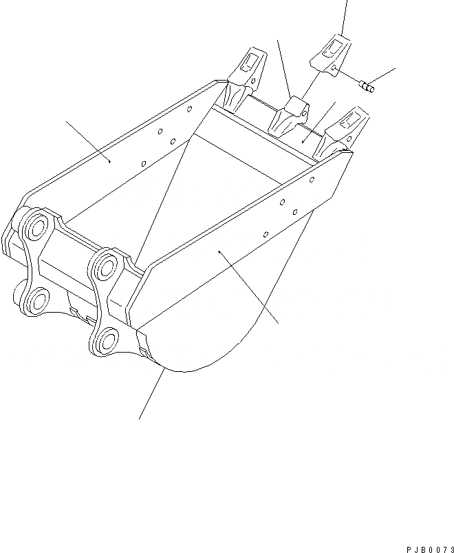 Схема запчастей Komatsu PC220-6 - КОВШ¤ .7M (CECE .M)¤ 9MM (ГОРИЗОНТАЛЬН. ПАЛЕЦ) РАБОЧЕЕ ОБОРУДОВАНИЕ