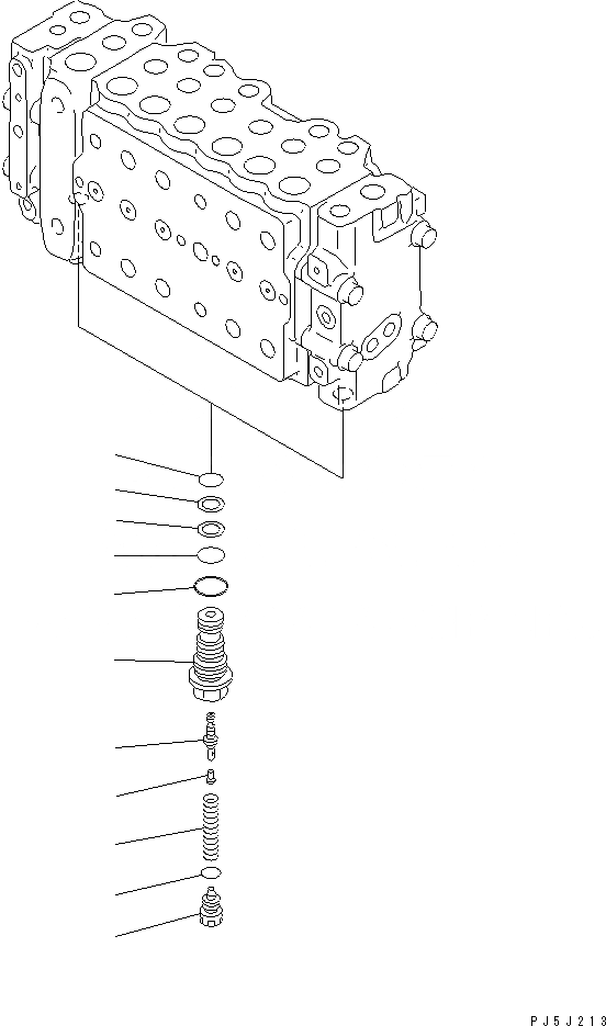 Схема запчастей Komatsu PC220-6 - ОСНОВН. КЛАПАН (-АКТУАТОР) (/)(№8-7) ОСНОВН. КОМПОНЕНТЫ И РЕМКОМПЛЕКТЫ
